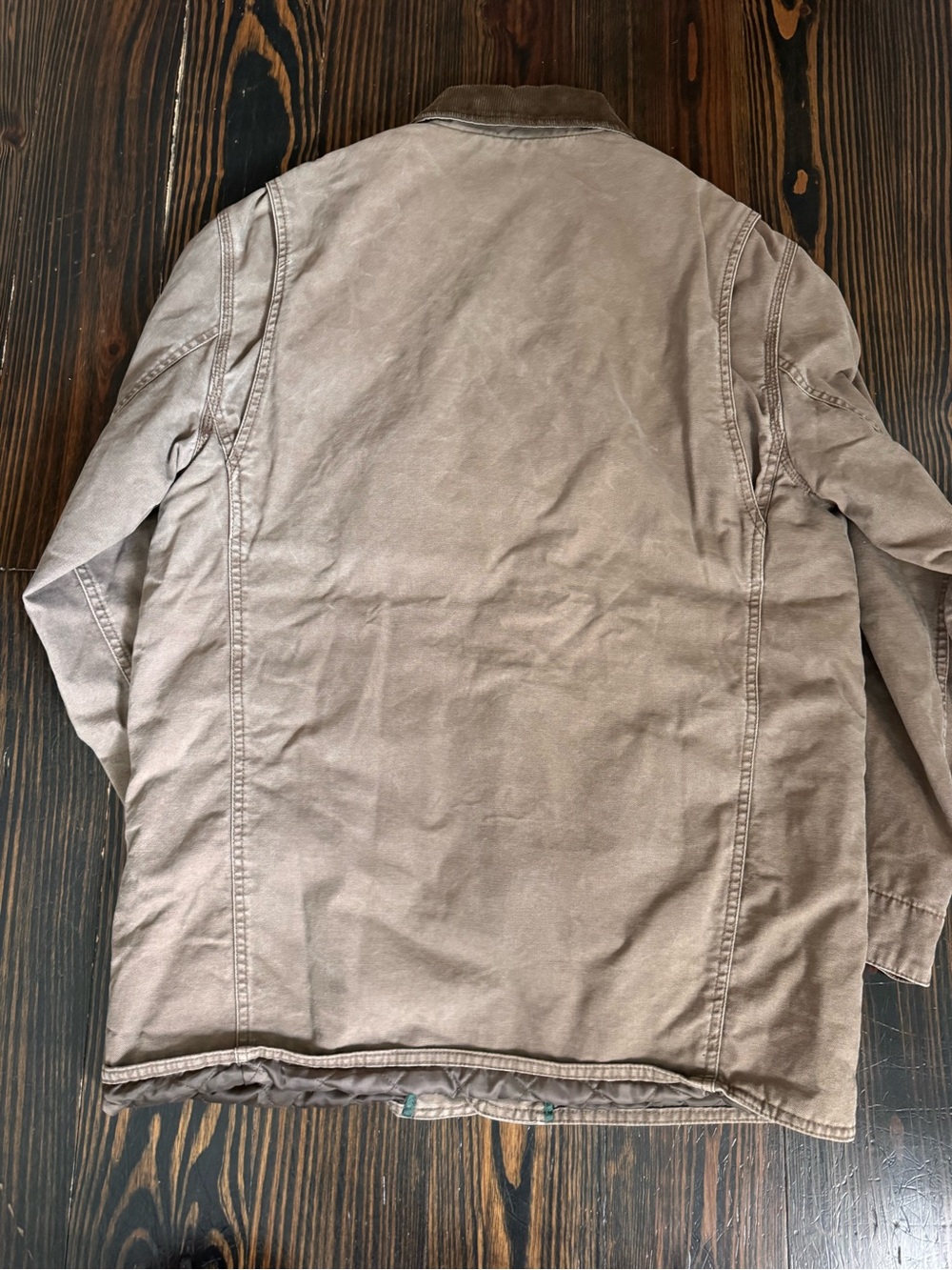 Lot of 2 Mens Canvas Work Jackets Carhartt and Orvis Size Medium - Picture 4 of 9